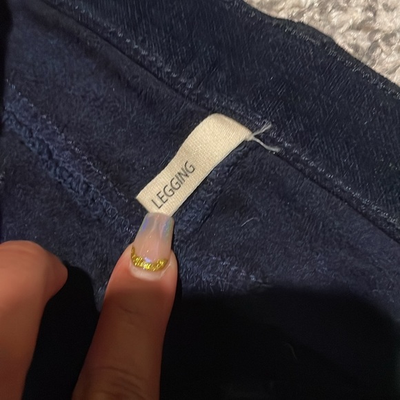 Rag & Bone Velvet Navy Blue Jean Legging - Picture 8 of 9